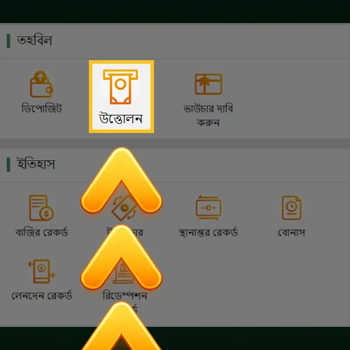 অর্থ উত্তোলন বিভাগ